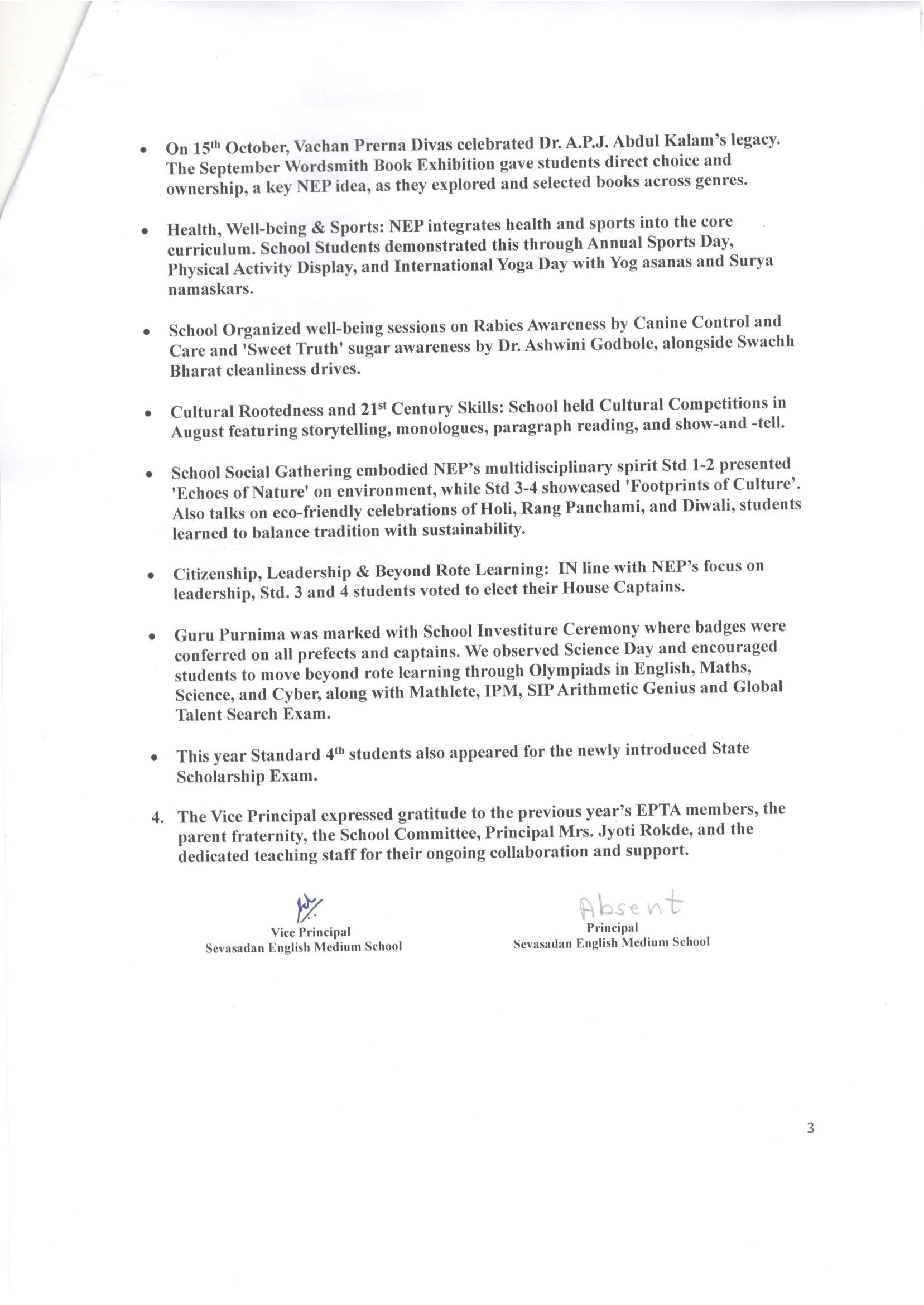 MINUTES-School General Body Meeting Std. I to IV (2026-27) - Page 3