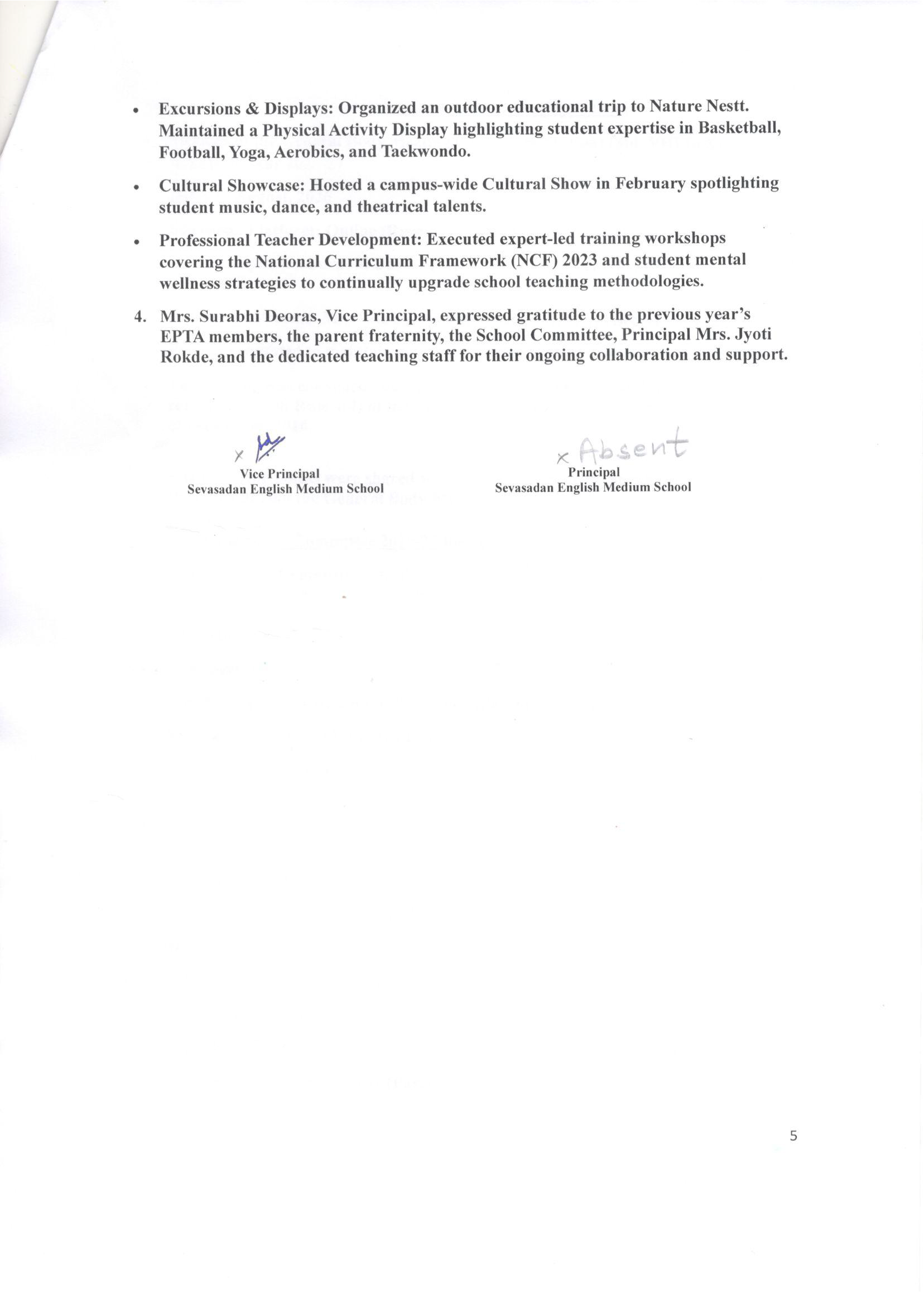 MINUTES-School General Body Meeting Std. VIII to X (2026-27) - Page 5