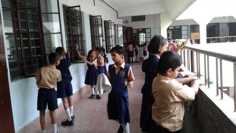 Sevasadan School Cleaning Event Sevasadan School Cleaning Event